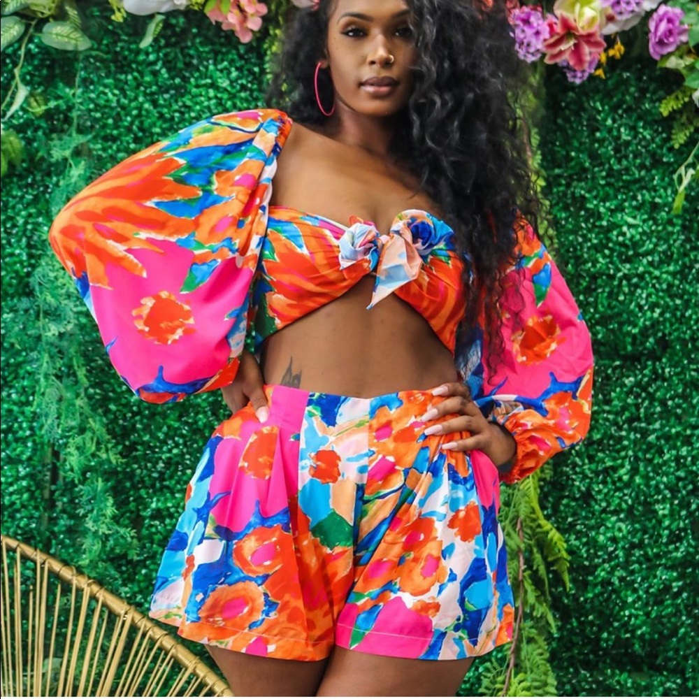 Floral Short Set